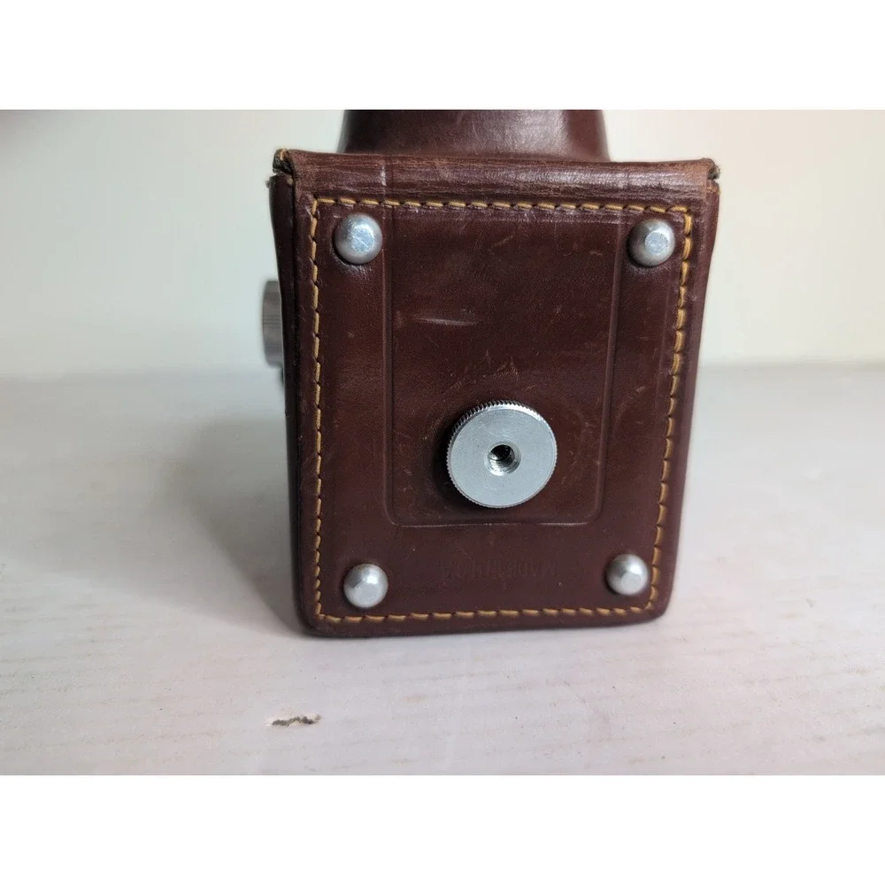 Vintage Graflex Ciro-Flex TLR Camera w/ Wollensak 85mm F3.5 Lens -Alphax W/Case